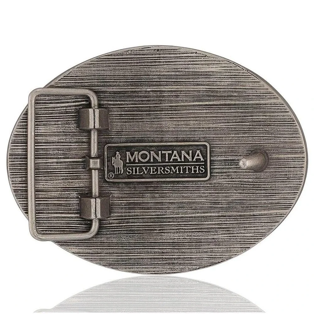 Montana Silversmiths Cover Fire Chris Kyle Attitude Belt Buckle Retail $55 - NEW